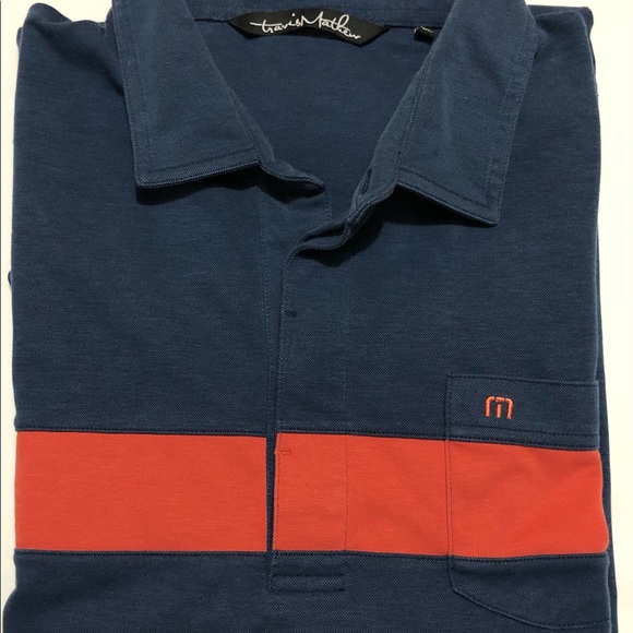 Travis Mathew Other - 🚫sold🚫Travis Mathew golf polo shirt blue/red size XL